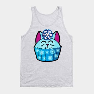 Winter frost Catcake - Snowflake and shimmering frosting! Tank Top